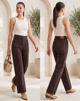 Mocha Straight-Leg Denim