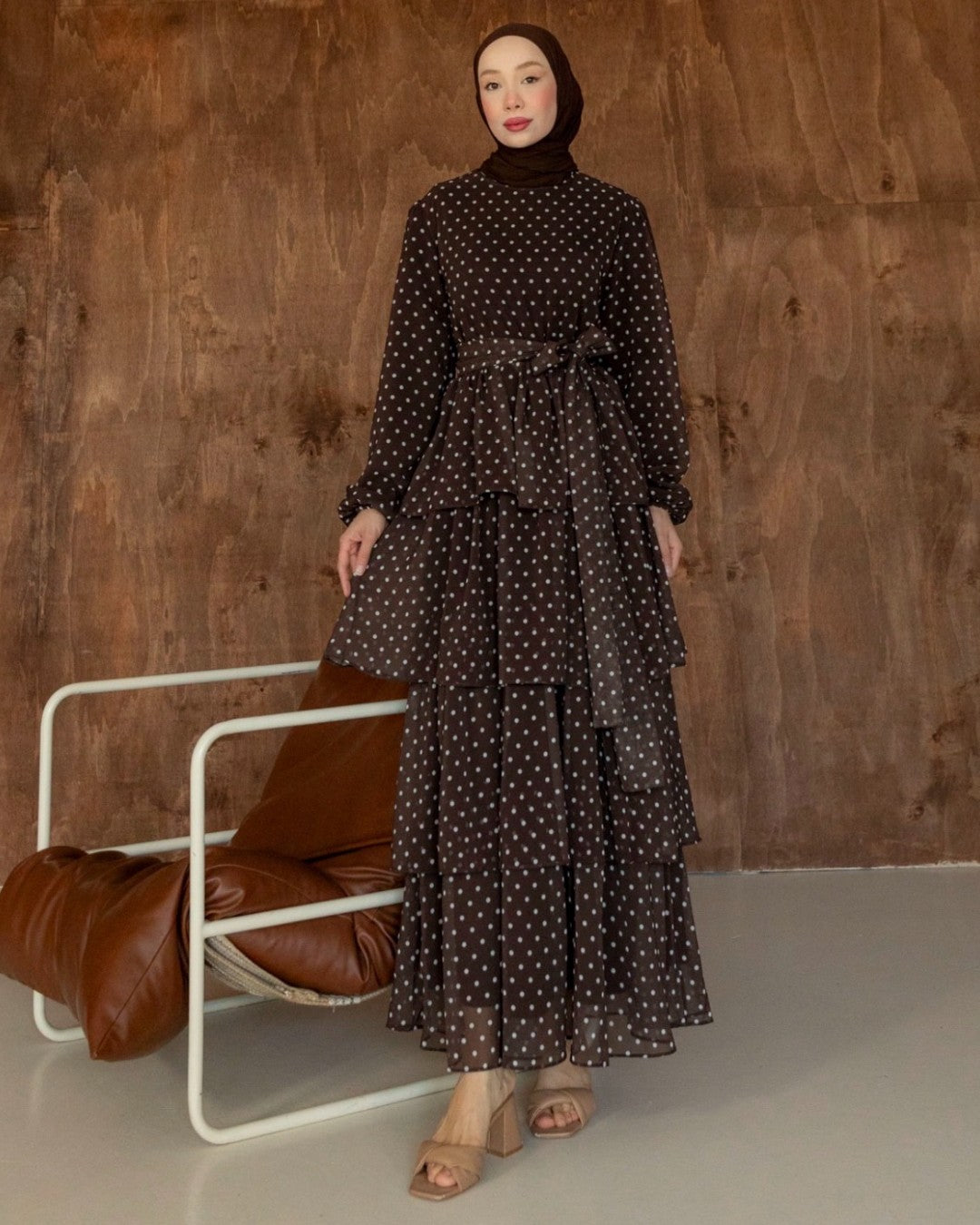 Modest Polka Dress