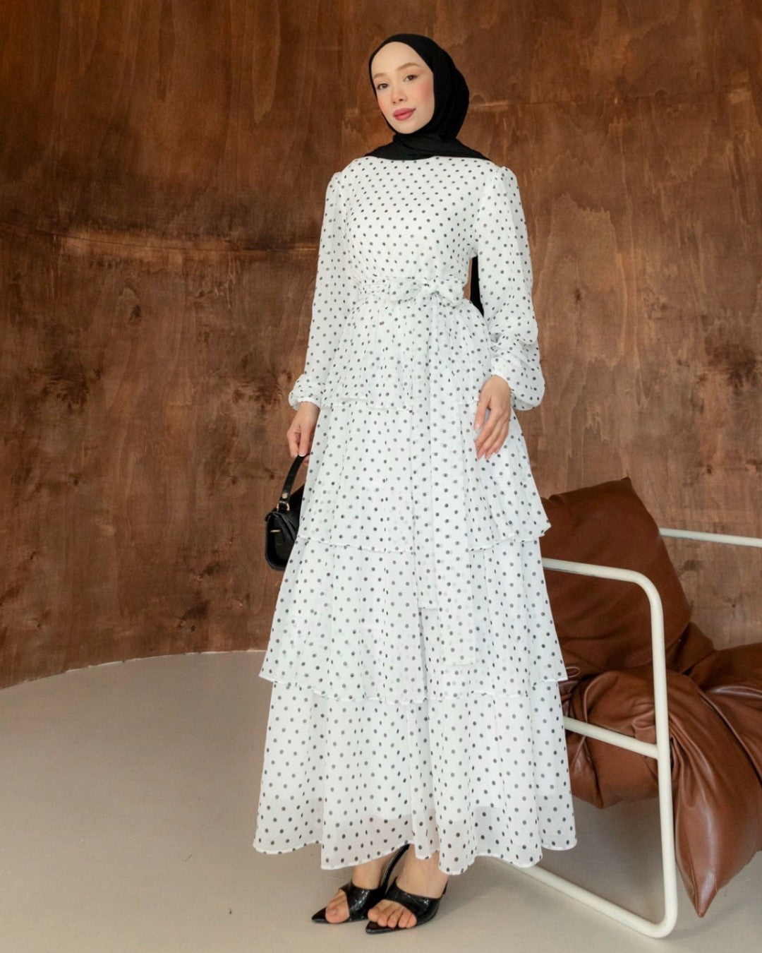 Modest Polka Dress