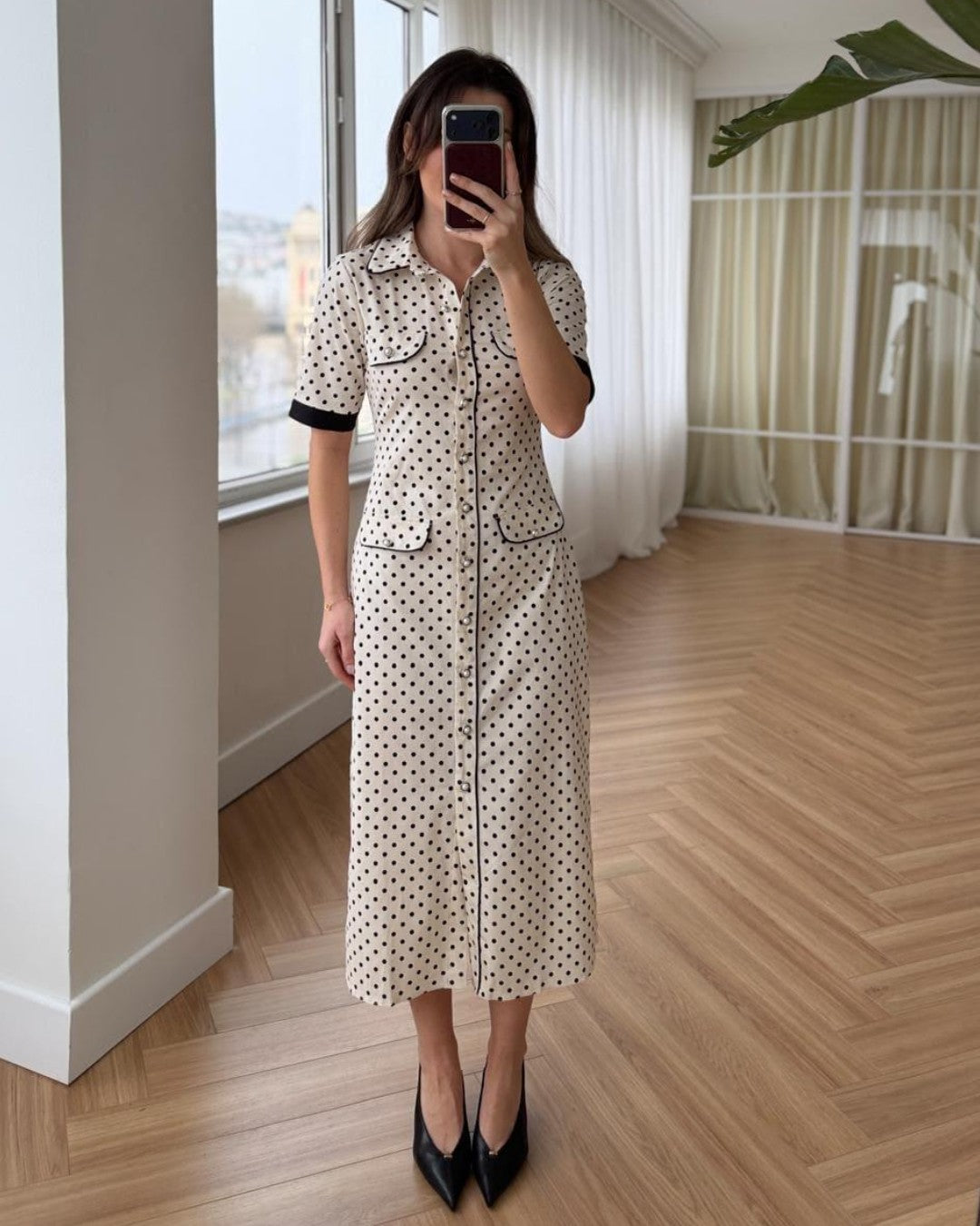 Monochrome Charm Dress