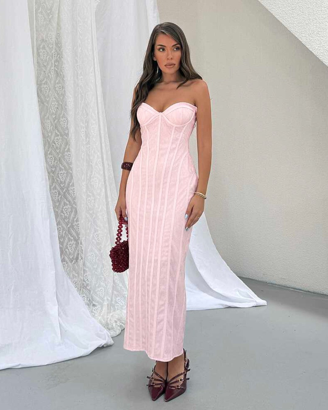 Monroe Corset Maxi Dress