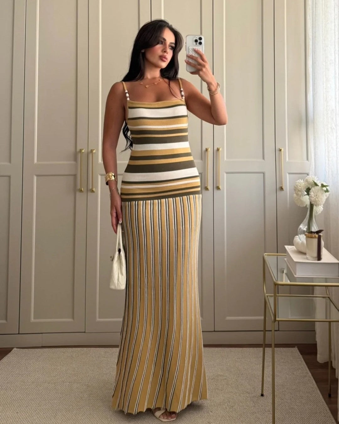 Monte Carlo Stripe Dress