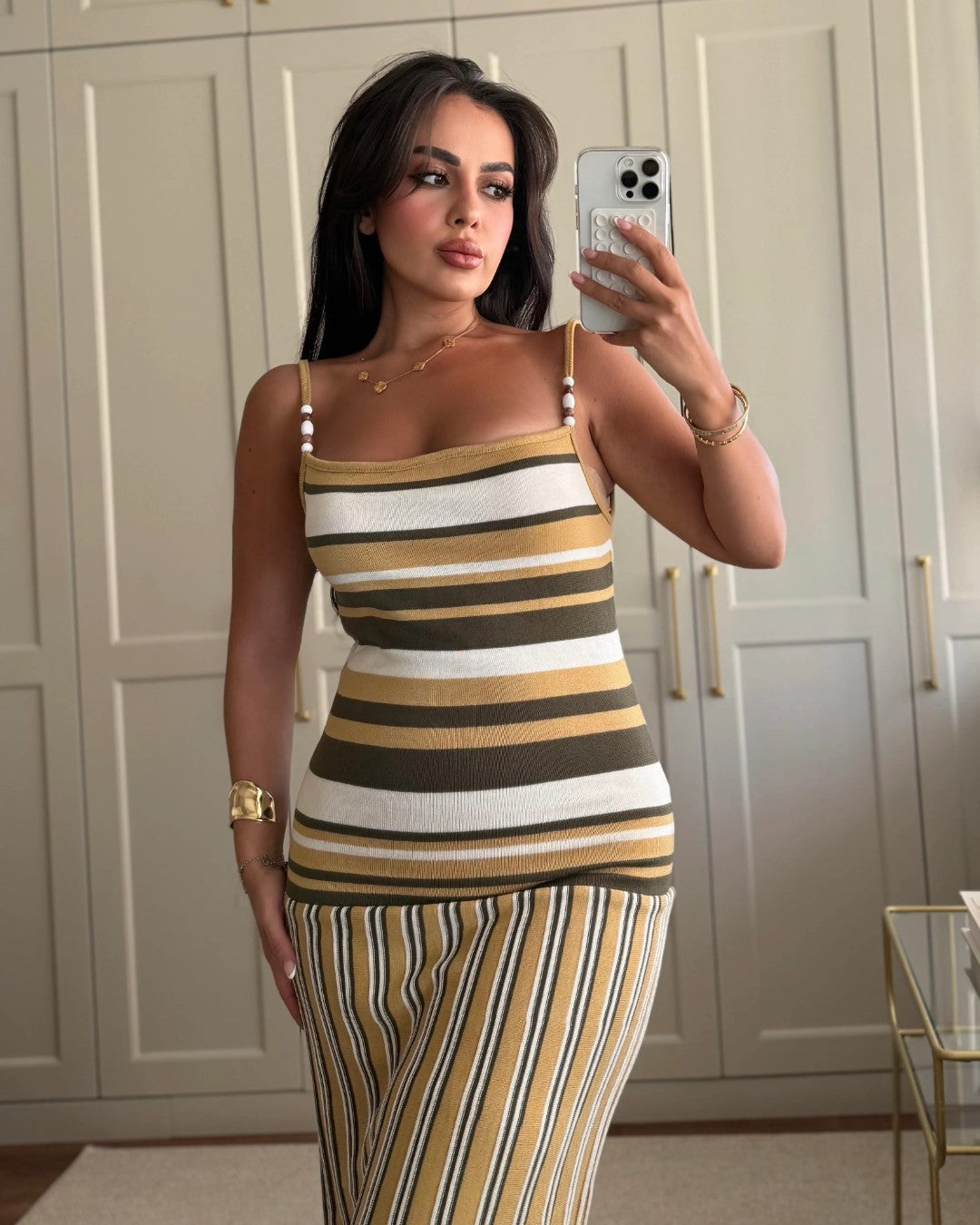 Monte Carlo Stripe Dress