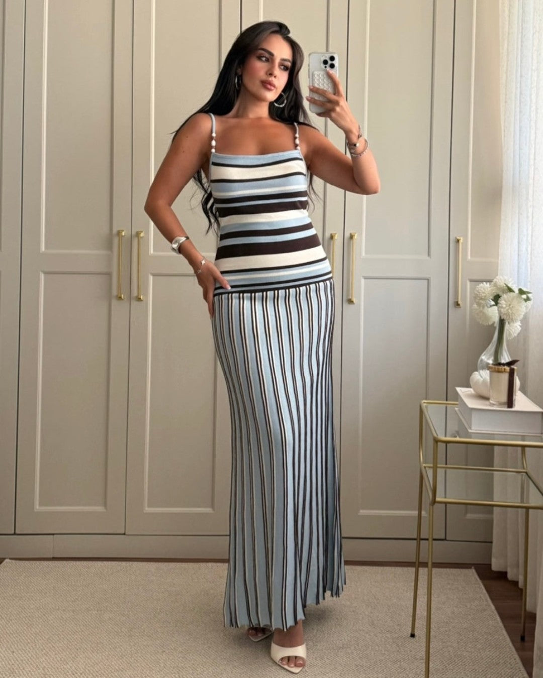 Monte Carlo Stripe Dress