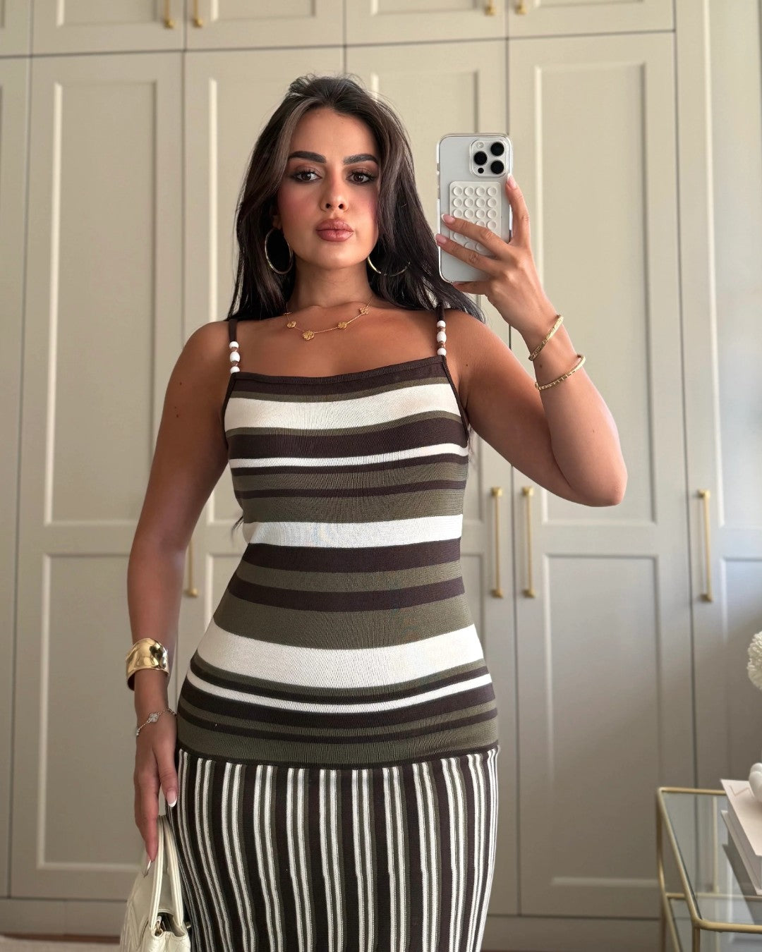 Monte Carlo Stripe Dress