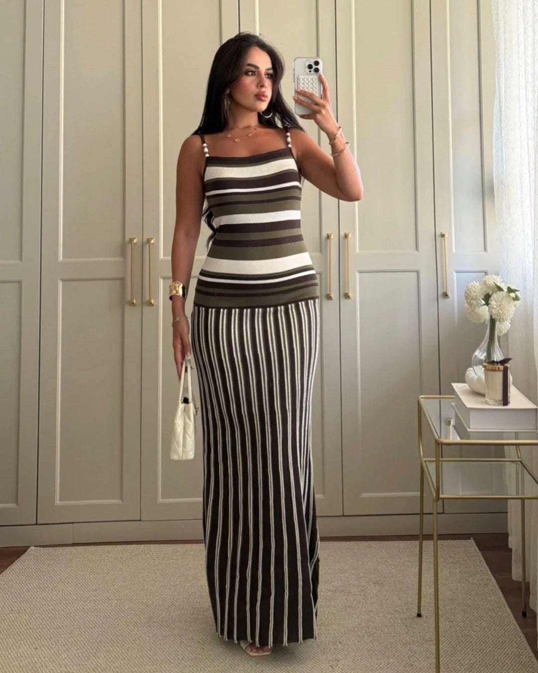 Monte Carlo Stripe Dress