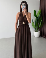 Muse Halter Maxi Dress