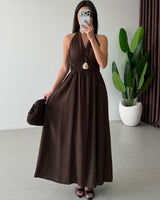 Muse Halter Maxi Dress