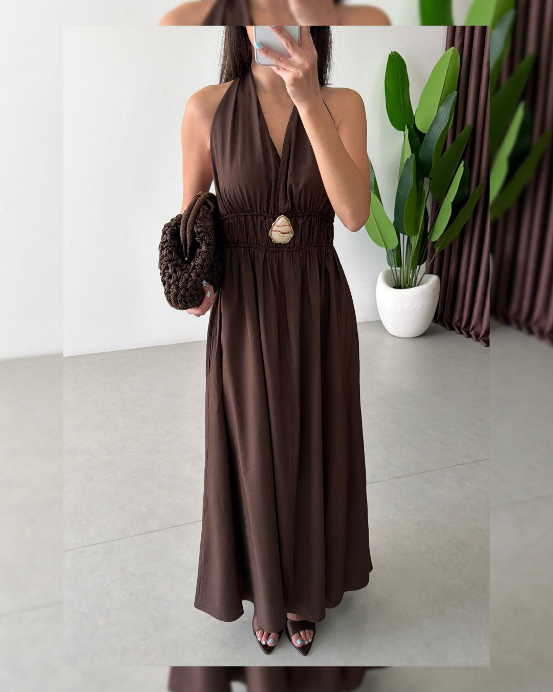 Muse Halter Maxi Dress