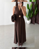 Muse Halter Maxi Dress