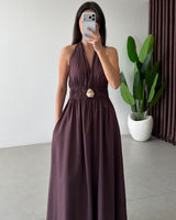Muse Halter Maxi Dress