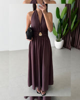 Muse Halter Maxi Dress