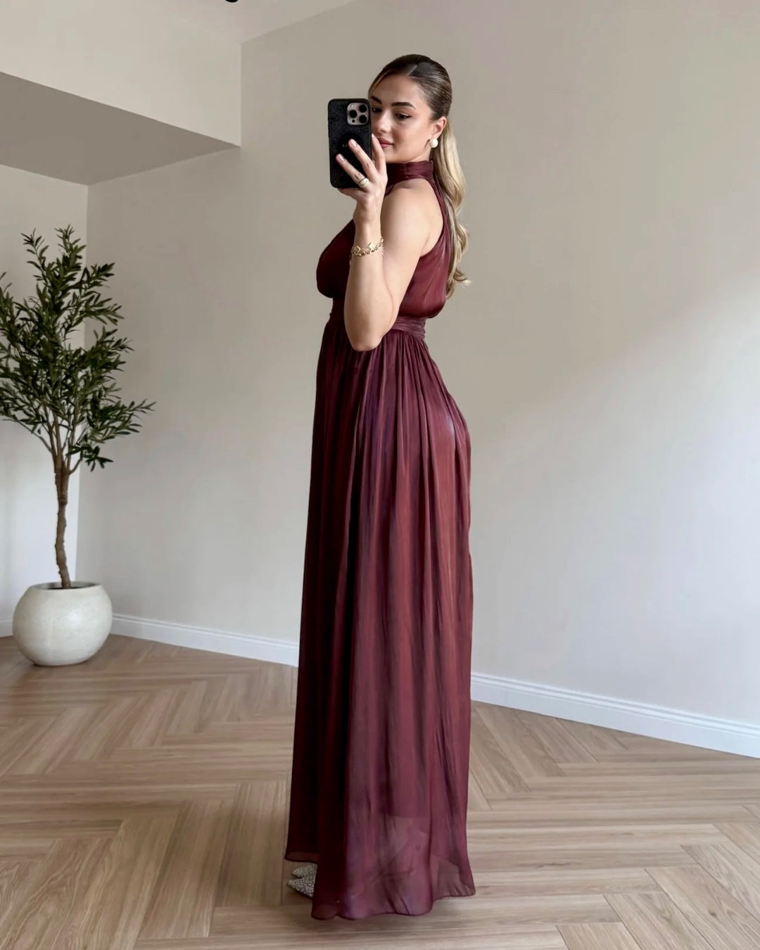 Muse Halter Maxi Dress