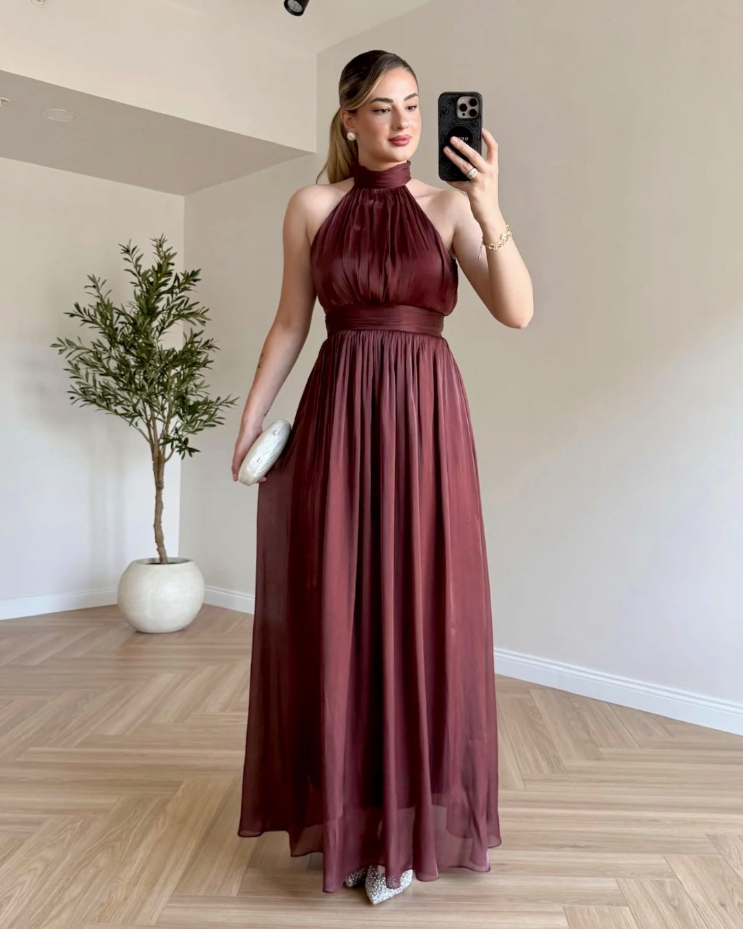 Muse Halter Maxi Dress
