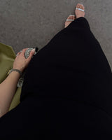 Noir Elegance Maxi Dress
