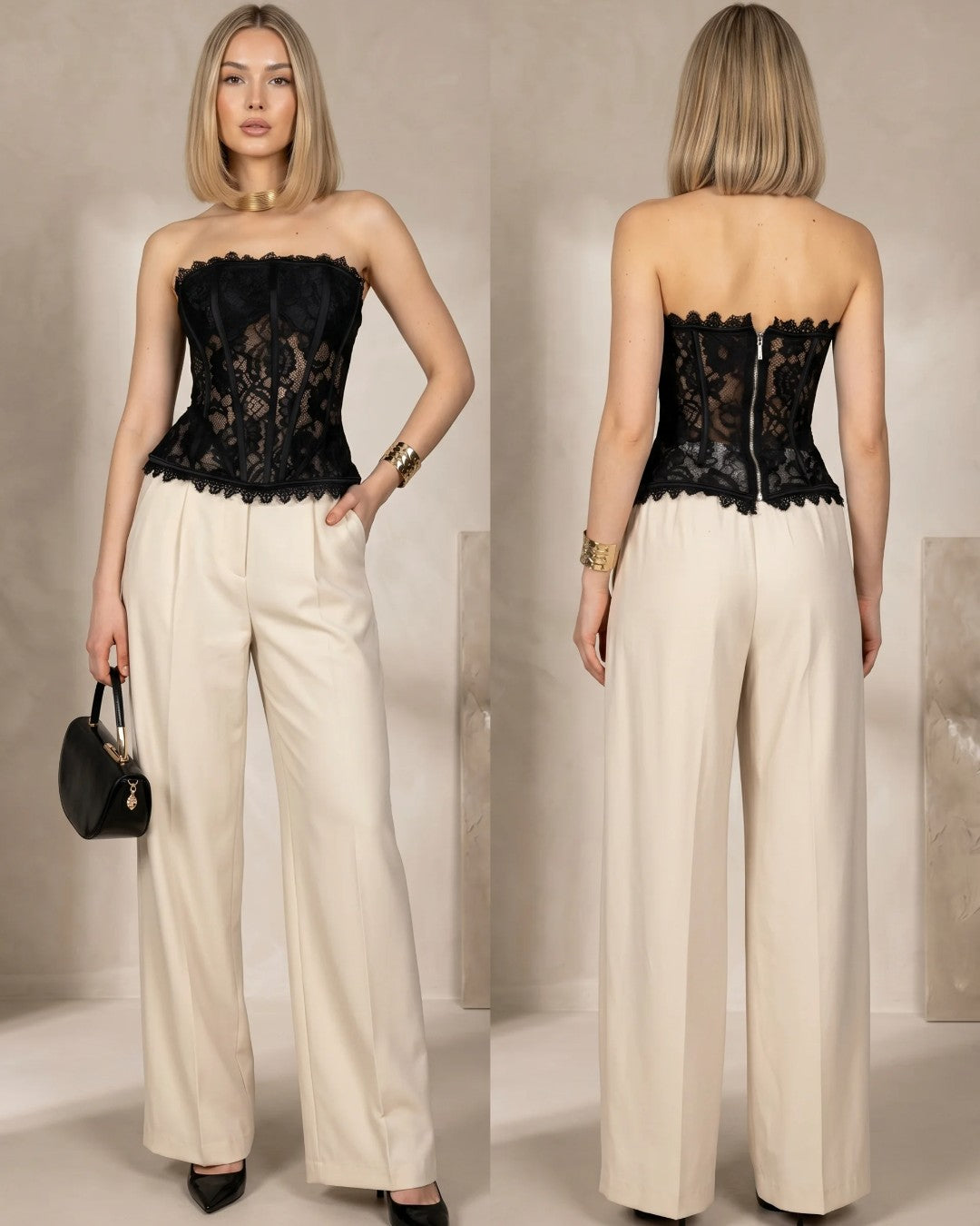 Noir Lace Corset