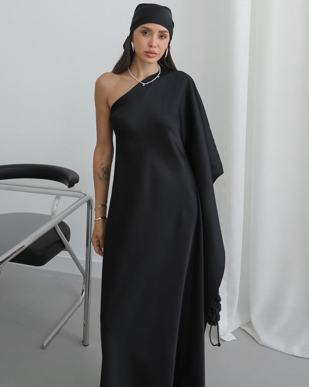 Noir Silk Dress