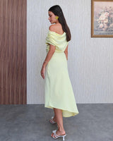 Off-Shoulder Asymmetric Dress