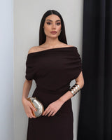 Off-Shoulder Asymmetric Dress
