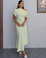 Off-Shoulder Asymmetric Dress