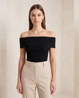 Off-Shoulder Sculpt Top