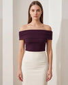 Off-Shoulder Sculpt Top