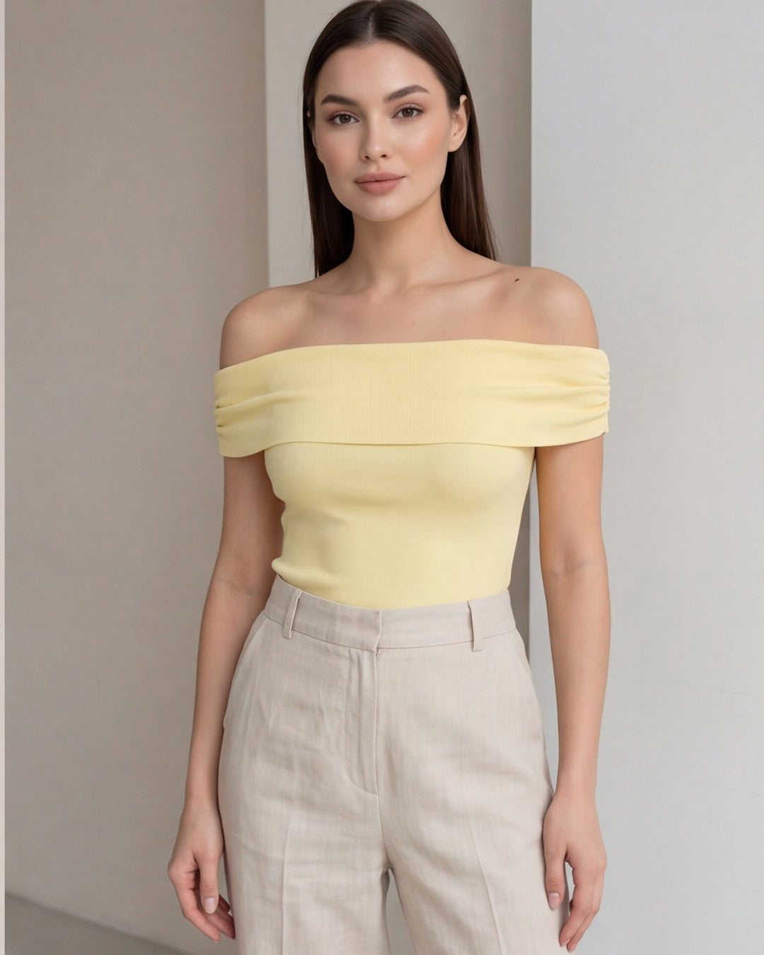 Off-Shoulder Sculpt Top