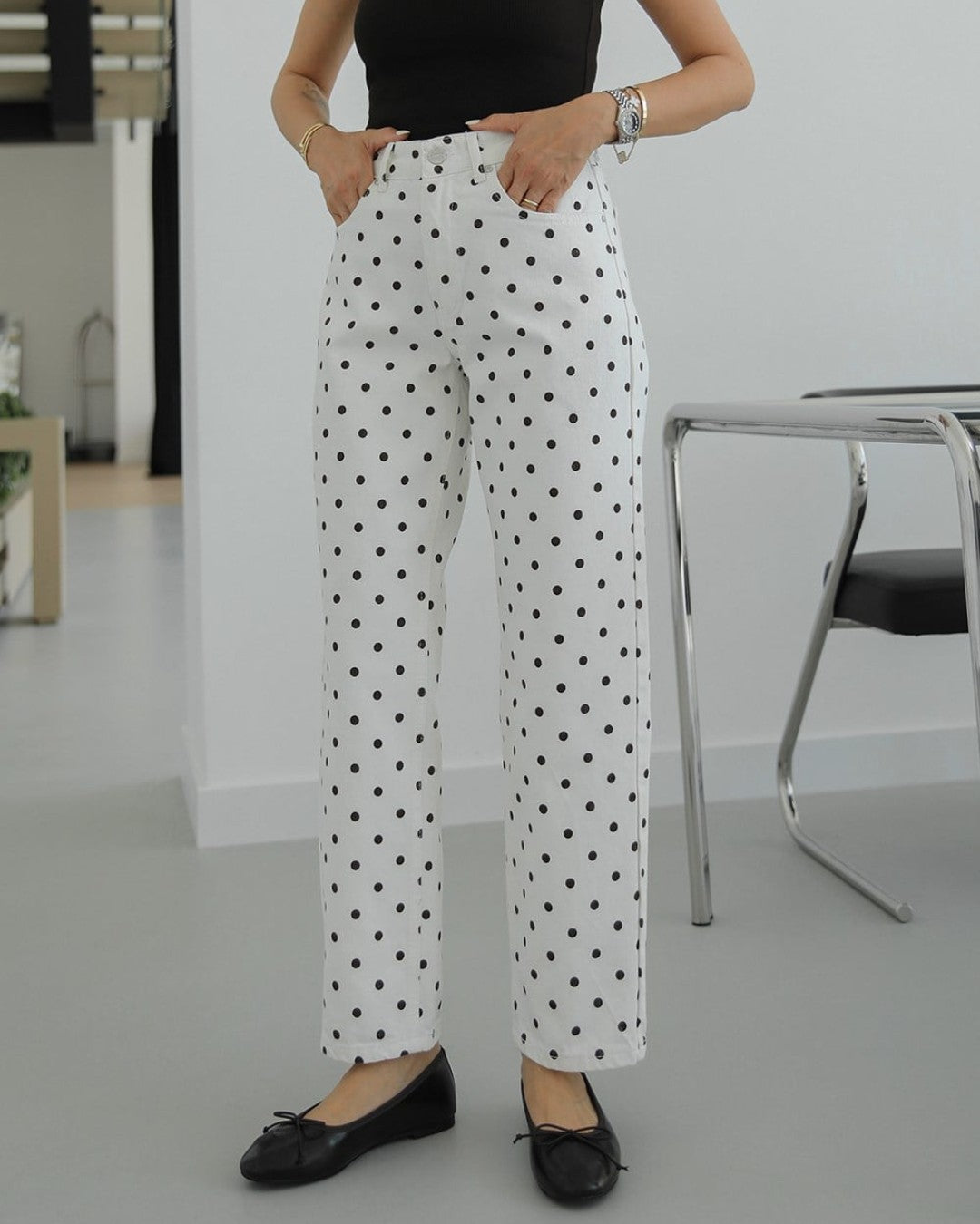 Old Money Polka Denim
