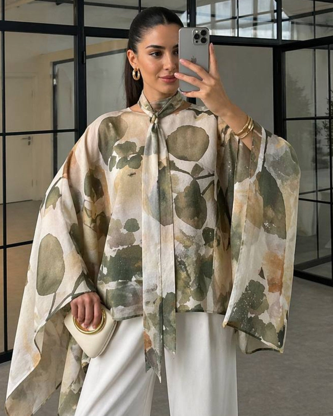 Olive Flow Top