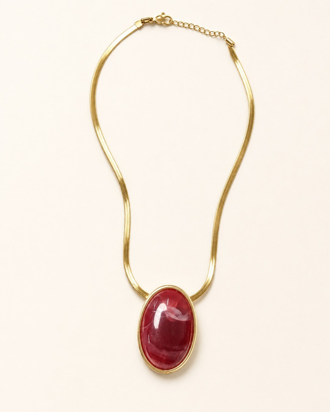Oval Pendant Necklace
