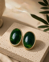 Oval Statement Earrings