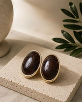 Oval Statement Earrings