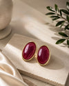 Oval Statement Earrings