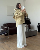 Oversized Scarf-Tie Shirt + Belt