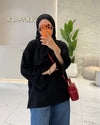 Oversized Side-Slit Sweatshirt