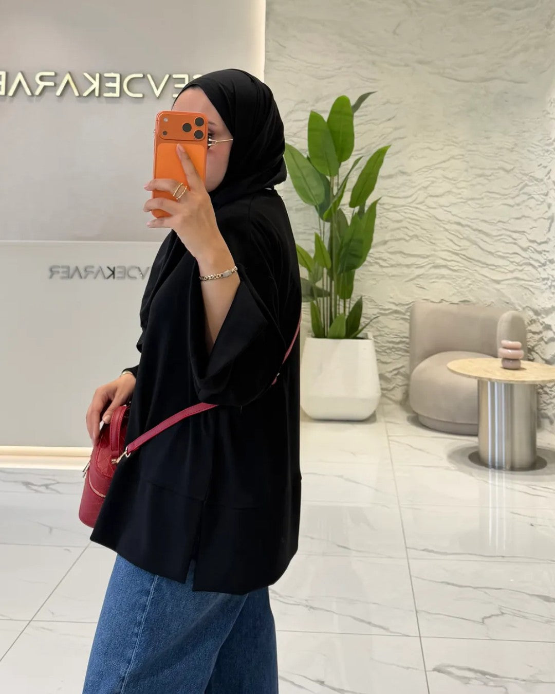 Oversized Side-Slit Sweatshirt