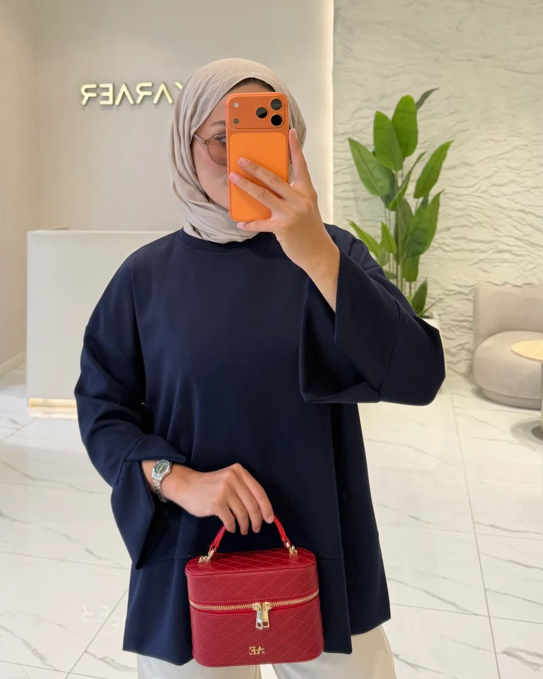 Oversized Side-Slit Sweatshirt