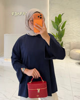 Oversized Side-Slit Sweatshirt