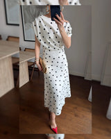 Paris Polka Silhouette Dress