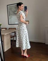 Paris Polka Silhouette Dress