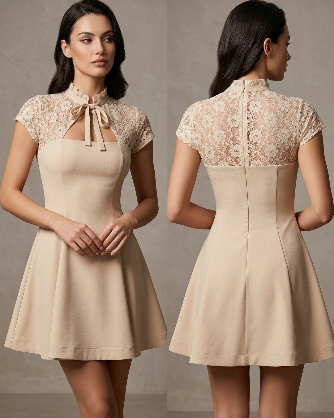 Parisian Lace Mini Dress