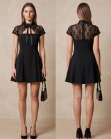 Parisian Lace Mini Dress