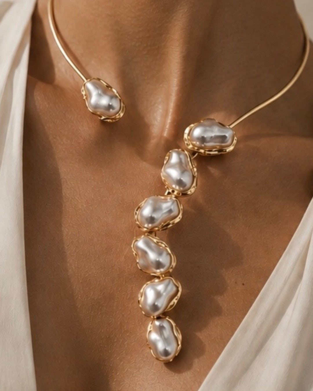 Pearl Cascade Necklace