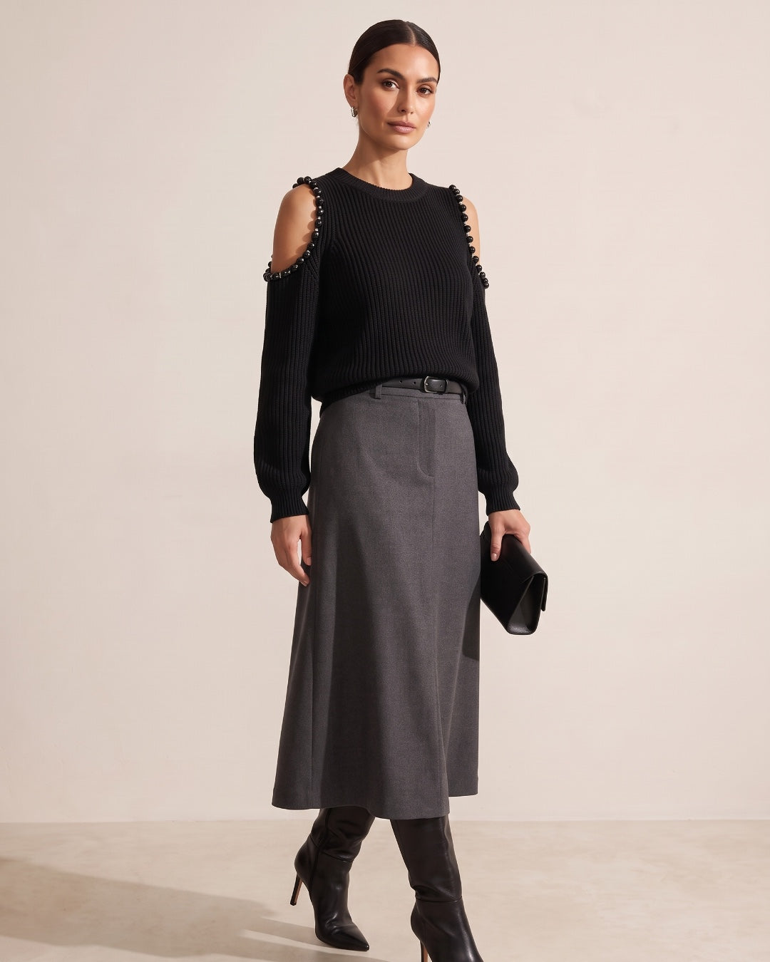 Pearl Drop Shoulder Knit