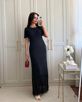 Pearl Knitted Maxi Dress