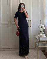 Pearl Knitted Maxi Dress