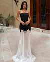 Pearl Strapless Gown Dress