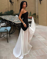 Pearl Strapless Gown Dress