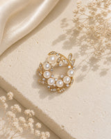 Pearl Wreath Brooch