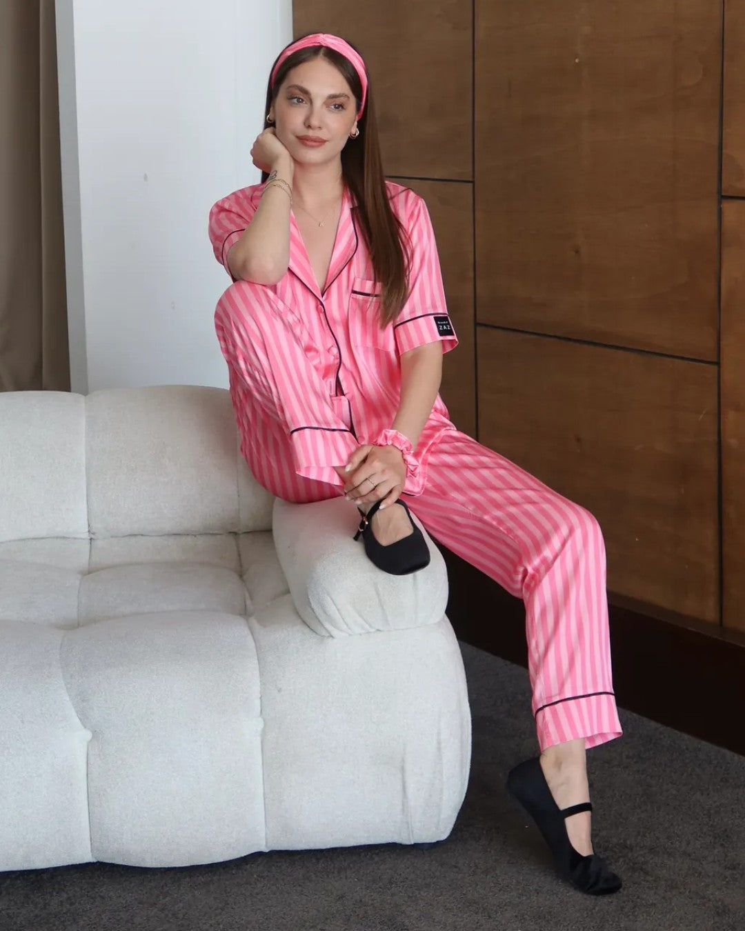 Pink Avenue Pajama Set